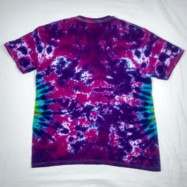 weed leaf tie dye shirt back side