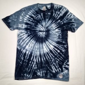 black and white tie dye t-shirt