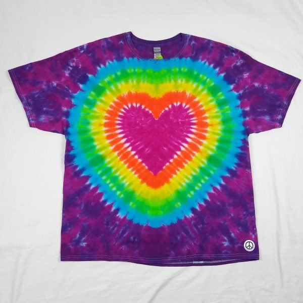 heart tie dye shirt