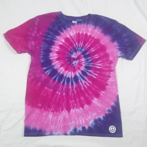 Pink and Purple Spiral Tie Dye T-Shirt