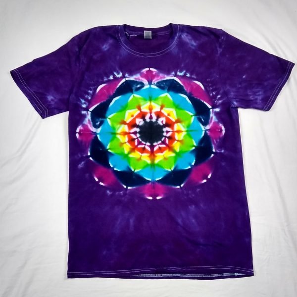 flower lotus tie dye tshirt