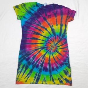 spiral tie dye tshirt dress